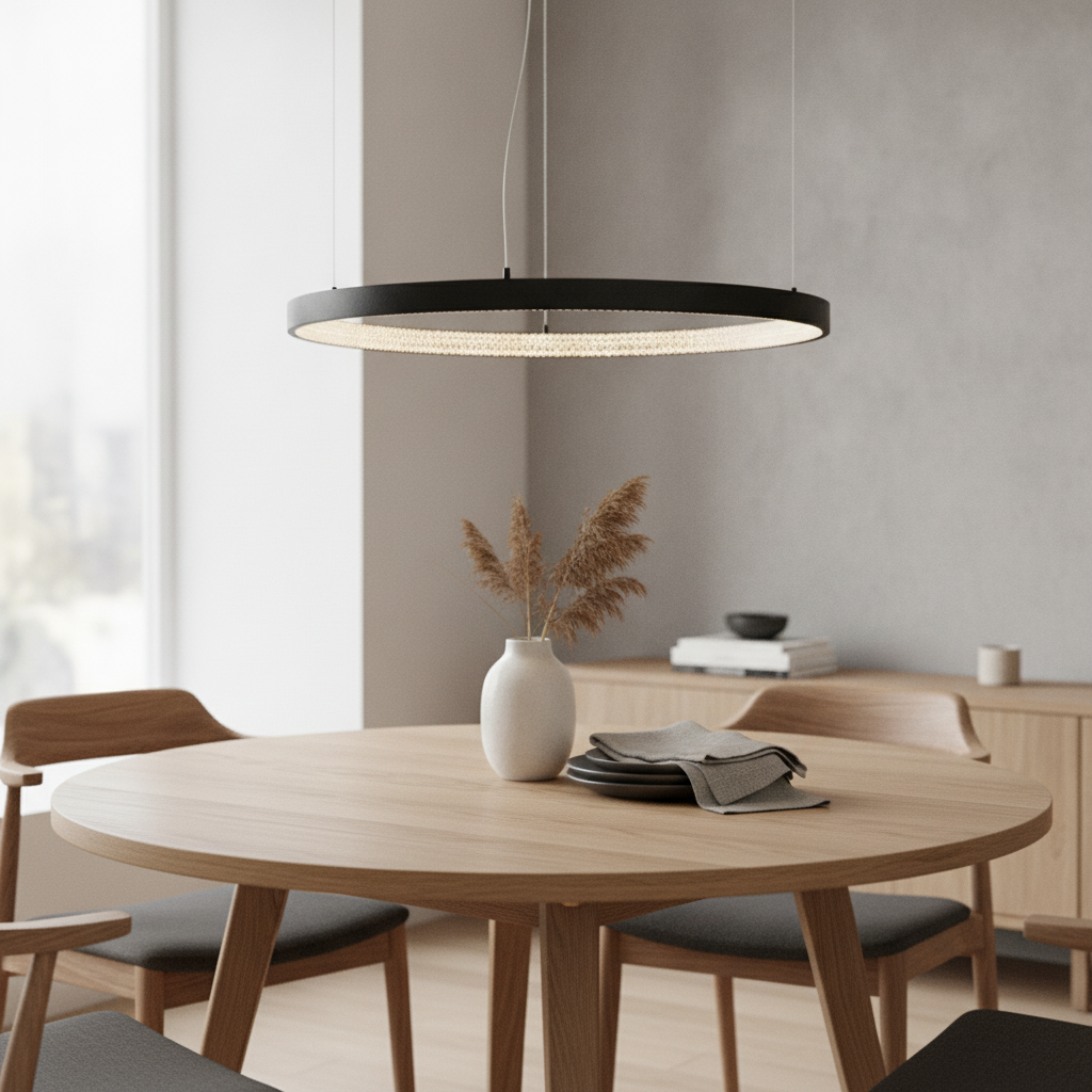Lyora HanglampPreston zwart Ø 80cm - 110451