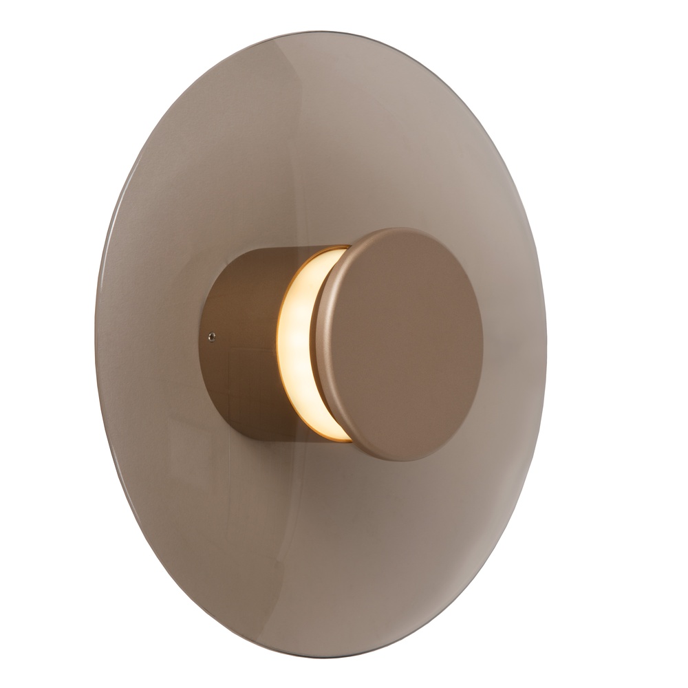 Premium by Lucide Led wandlampSantiago Ø 23cm - champagne met amber glas - 23201/12/62