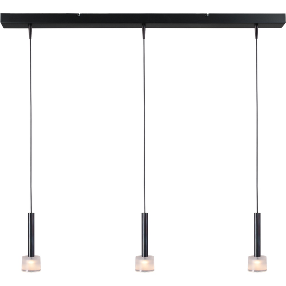 Masterlight 3-lichts hanglamp Fabro led - dappled oil - 2991-05-66-100-3