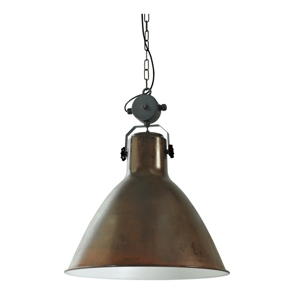 Masterlight Landelijke industrie hanglamp Industria 58 Block koperbruin met zwart - 2012-25-06-EV-K
