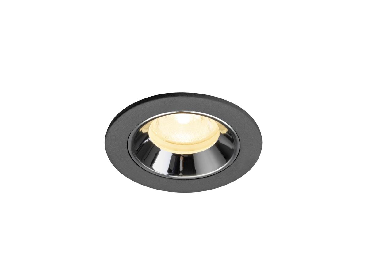 SLV InbouwspotNuminos XS zwart/chroom 3000K - 40gr - 1009294