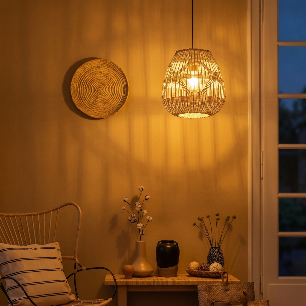 Lyora Rotan hanglamp Marlo Ø 27cm - 110757