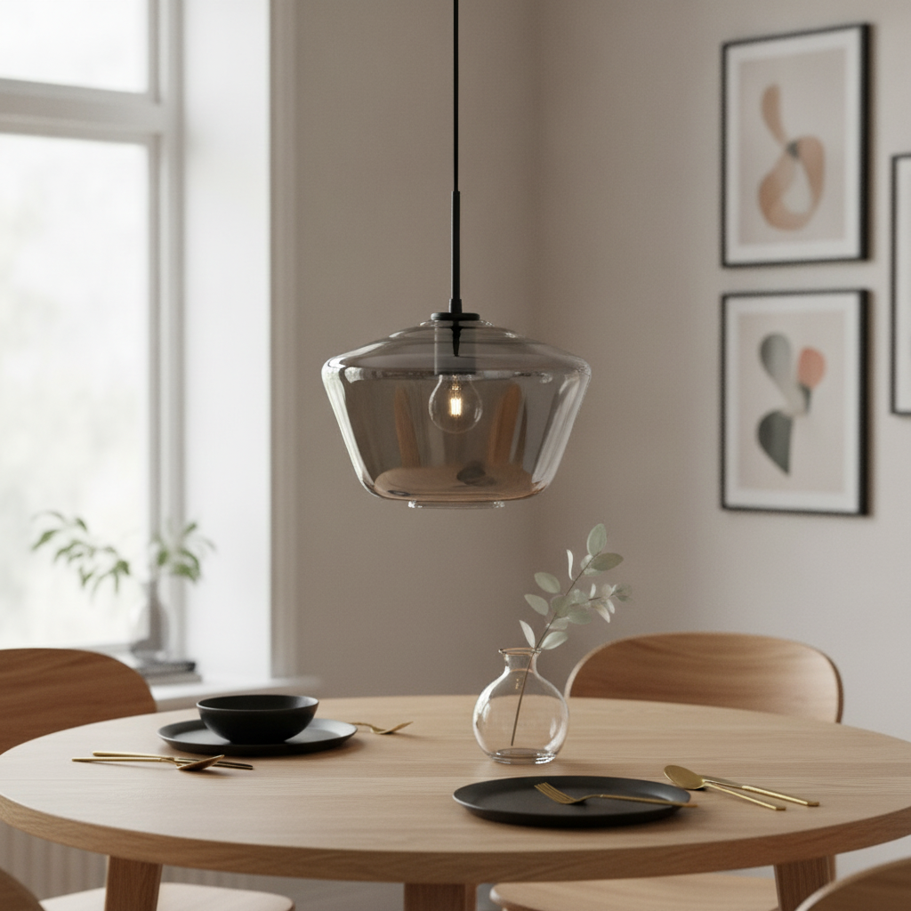 Lyora HanglampVeiro chroom glas Ø 30 x 22cm - 110689