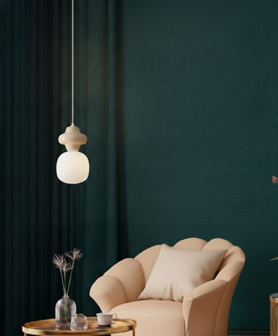 Lyora Hanglamp Clio S geel keramiek - 110976