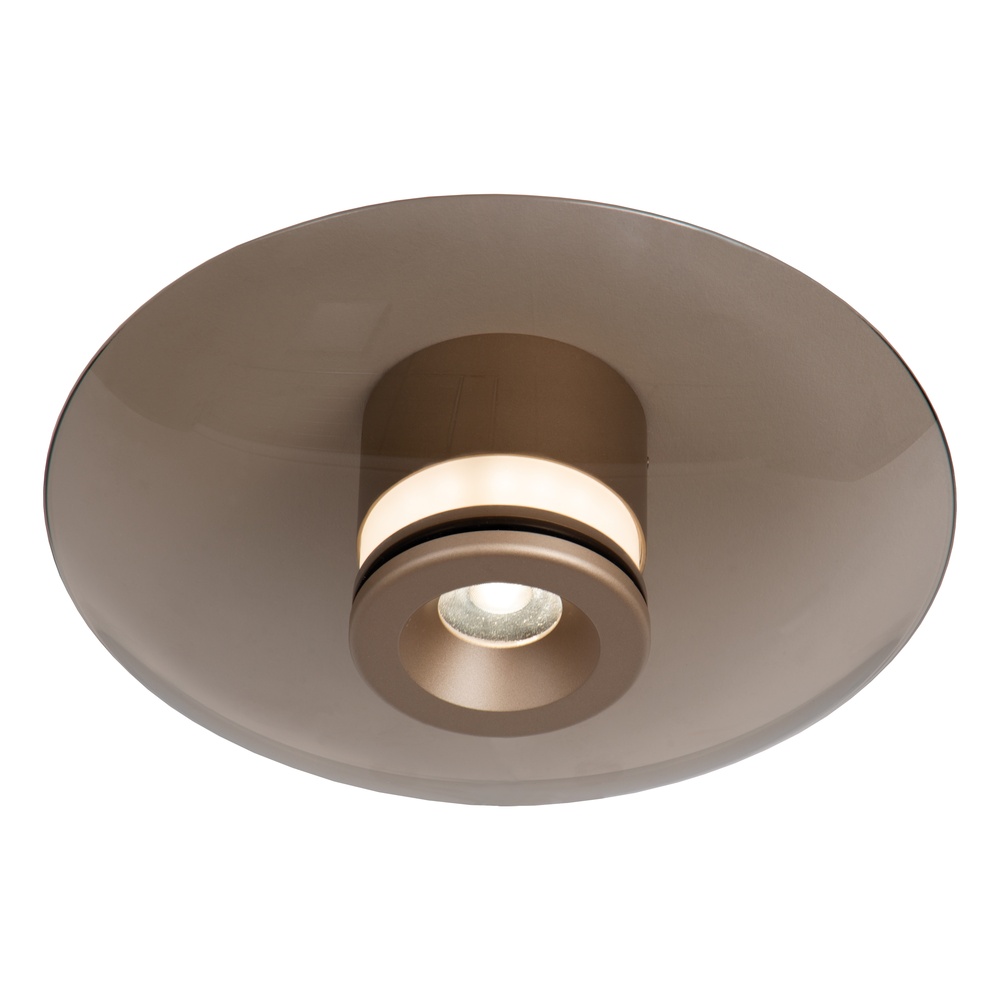 Premium by Lucide Led plafondlampSantiago Ø 23cm - champagne met amber glas - 23101/12/62