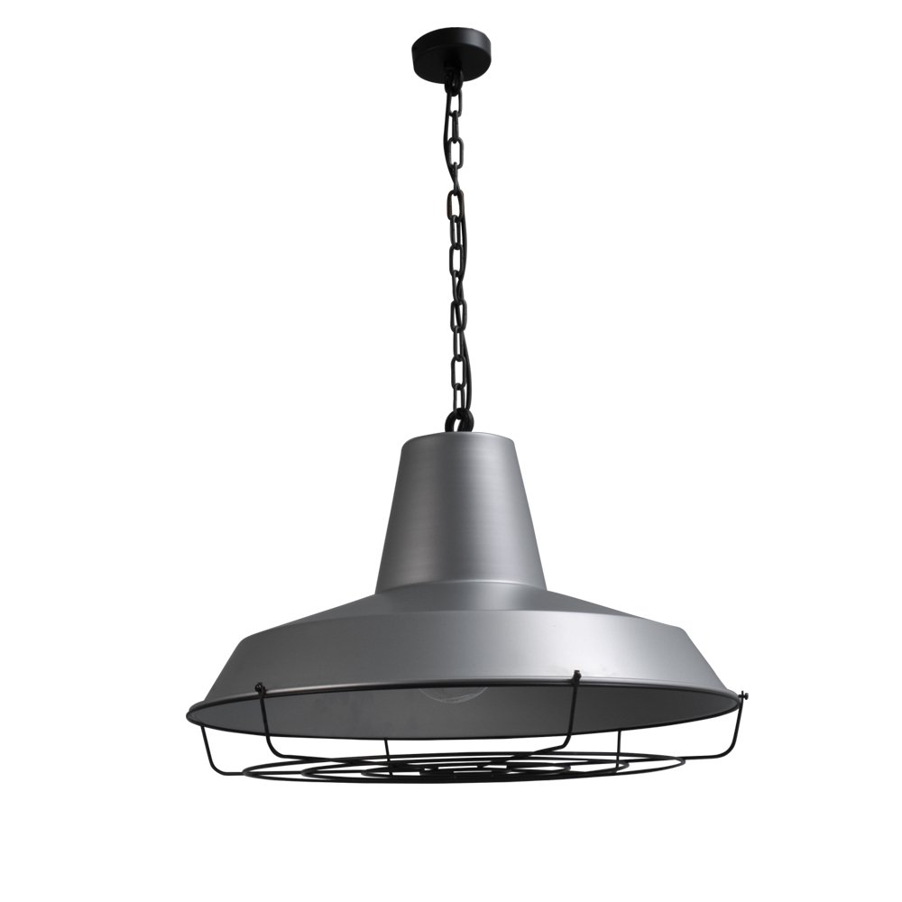 Masterlight Retro hanglamp Prato XXL Industria 67 Grid grijs met zwart - 2015-37-37-K-C