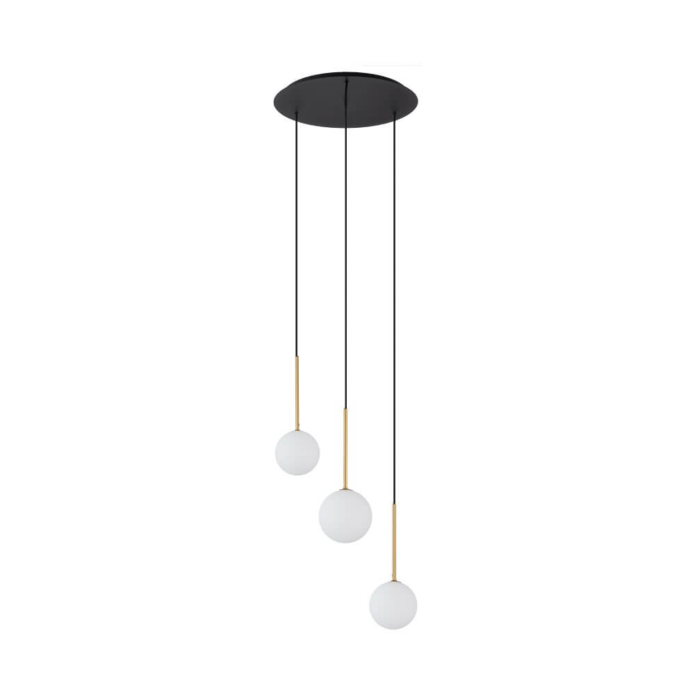 Lyora Glazen plafondlampKaro 3x wit glas - 10304