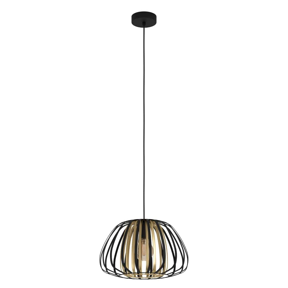 Eglo Hanglamp Ø 37,5cm Encinitos zwart met goud - 99666