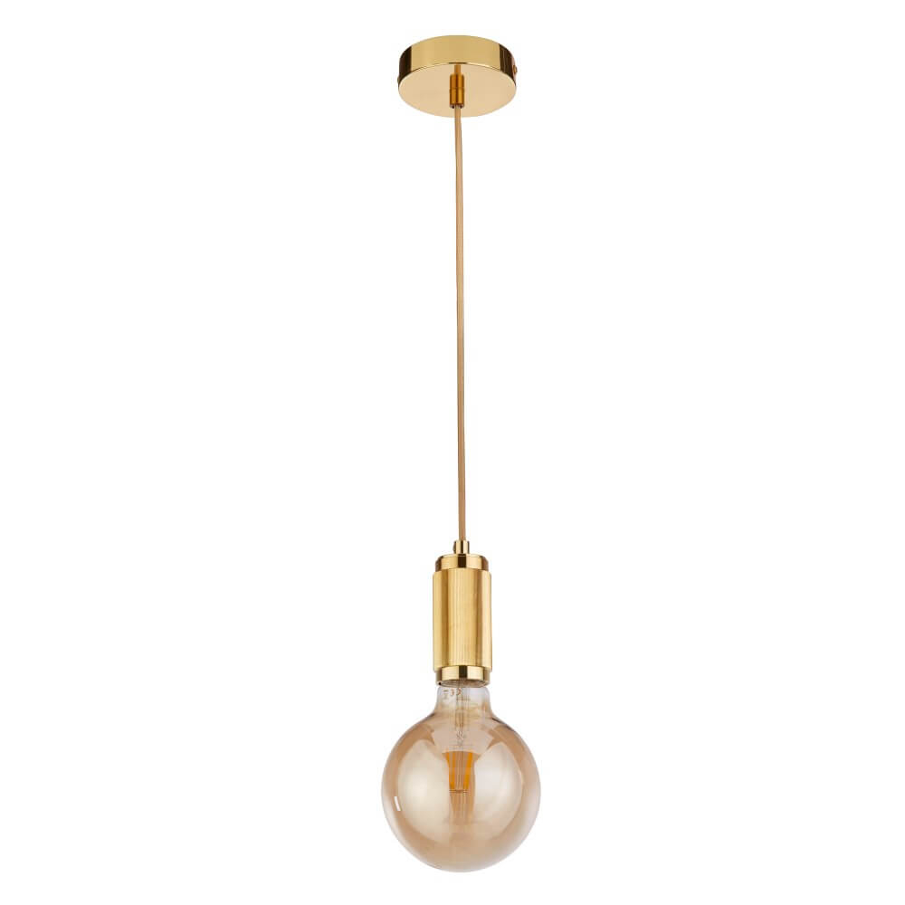 Searchlight 1-lichts hanglampSuspension goud - 77651GO afbeelding