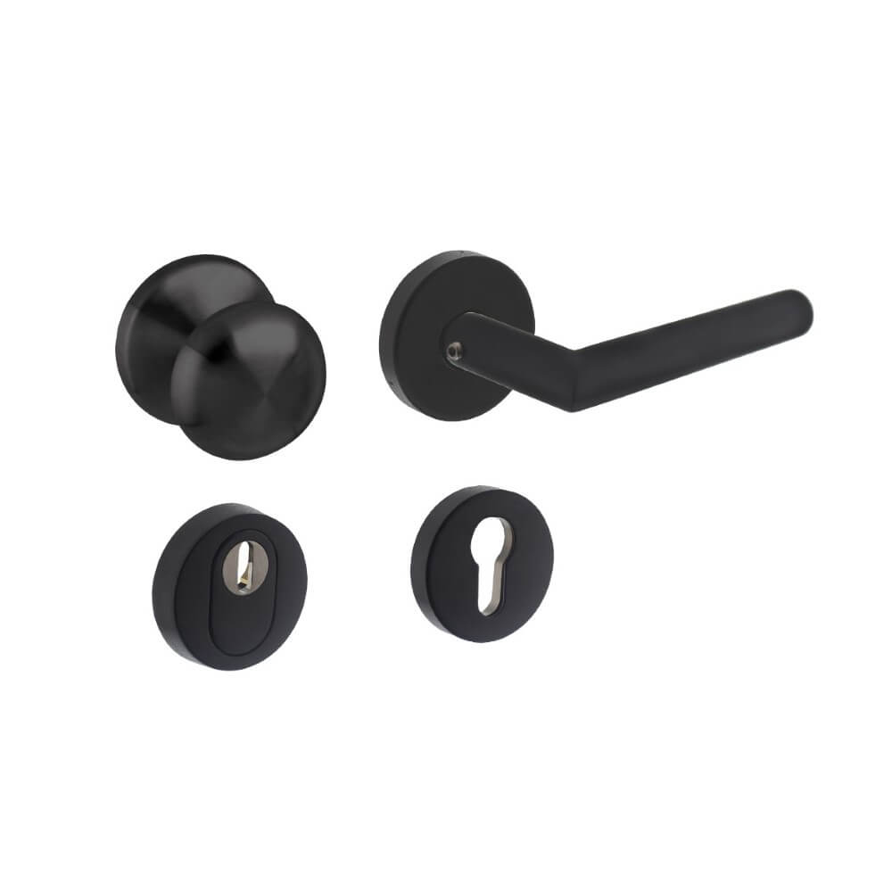 Intersteel VoordeursetVurano rond zwart - 0023.405731