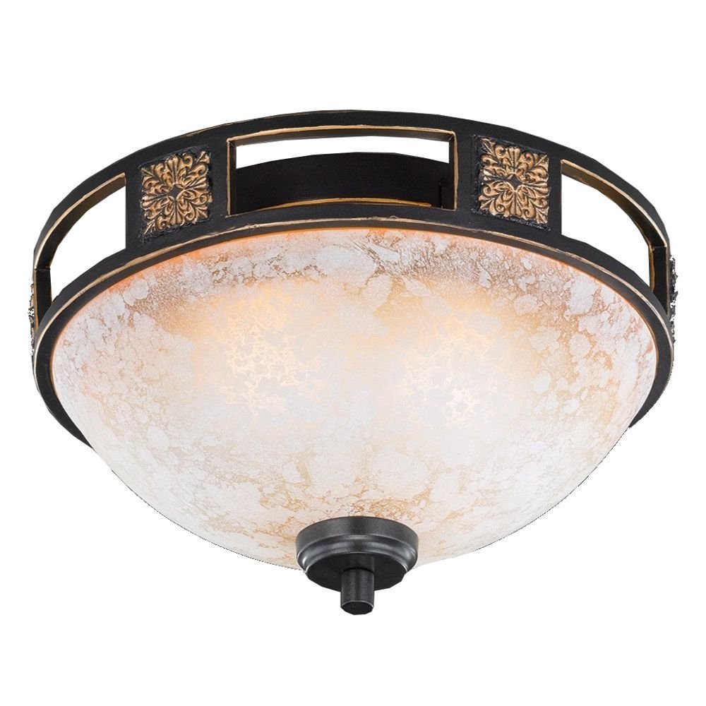Trio Plafondlamp Antiek Series 6081 33cm bronsbruin - 608100224