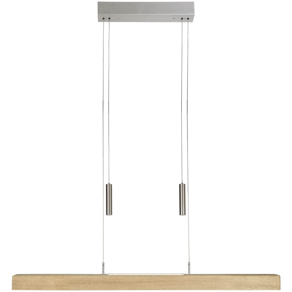 HerzBlut Hanglamp up & downLeonora 85 cm - oak nature - 10633UD afbeelding