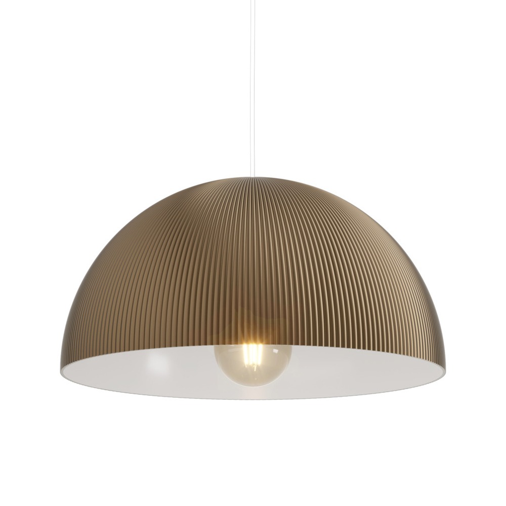 Design hanglamp Gaetano 2 brons met wit Ø 40cm