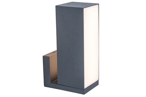 Lutec Rechthoekige wandlamp Cuba antraciet - 5193810118