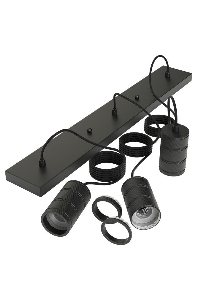 Circle TriplePendel Cord Beam 3-lichts 40cm zwart - 965246