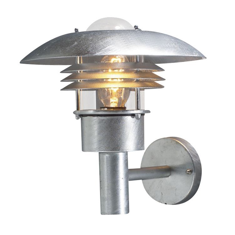 KonstSmide Landelijke wandlamp Modena Up 27cm zinkgrijs - 7300-320