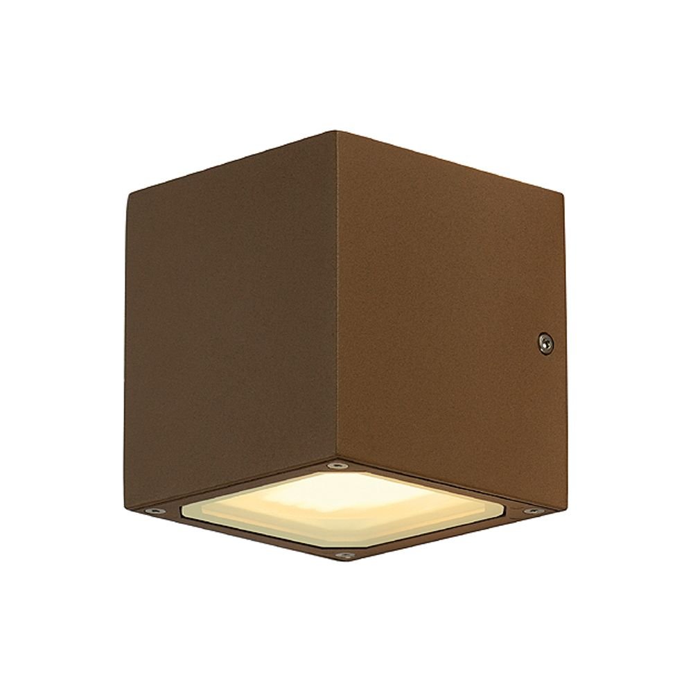 SLV Muurlamp Sitra Cube Up - Down GX53 bruin - 232537
