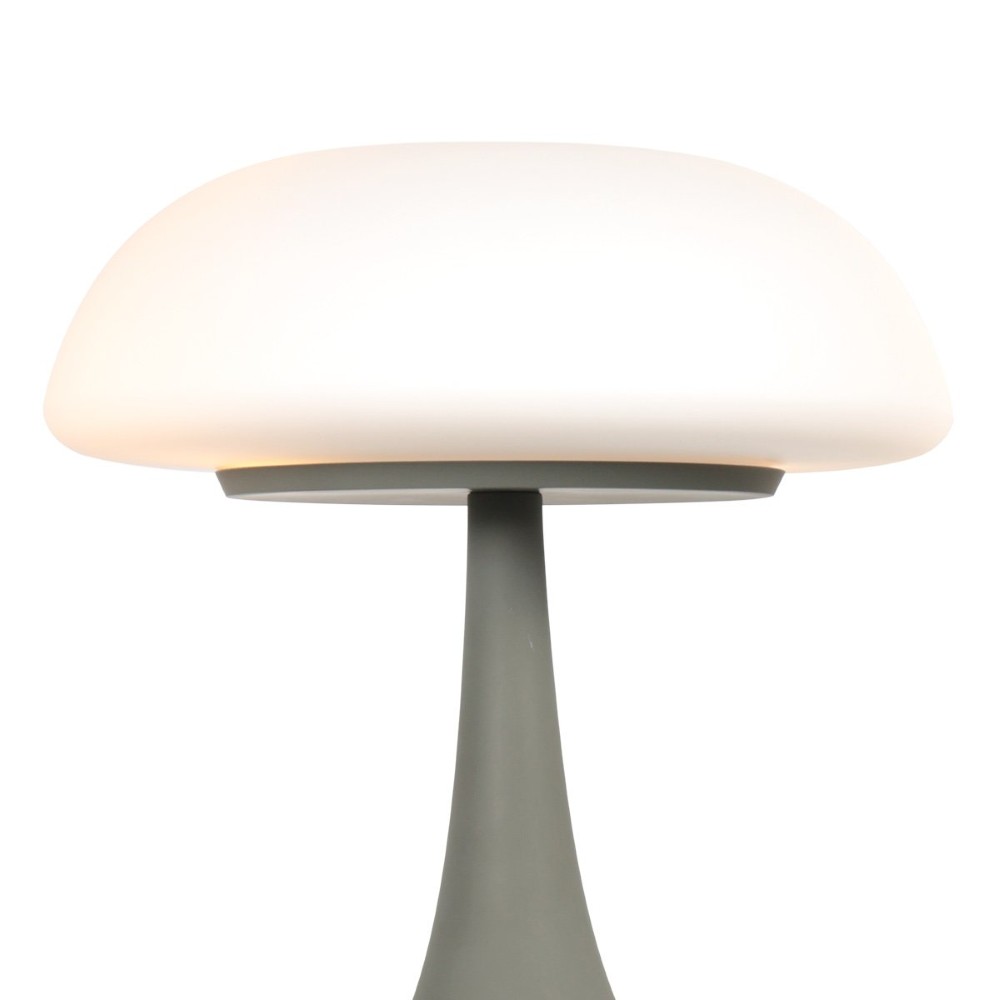 Tafellamp Ancilla grijs met wit glas Steinhauer 8712746191929