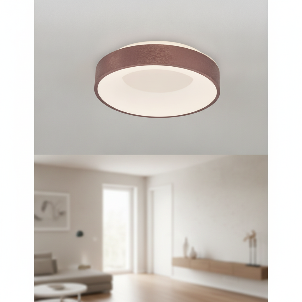 Lyora PlafondlampRando Thin koffie bruin Ø 38cm - 110363