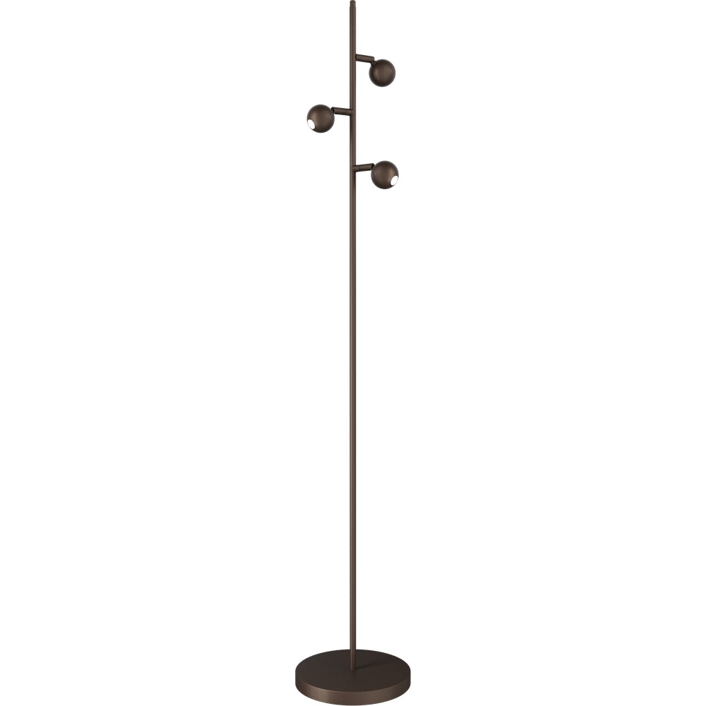 Masterlight 3-lichts vloerlampTalana cacao bruin - 1410-15-15-3