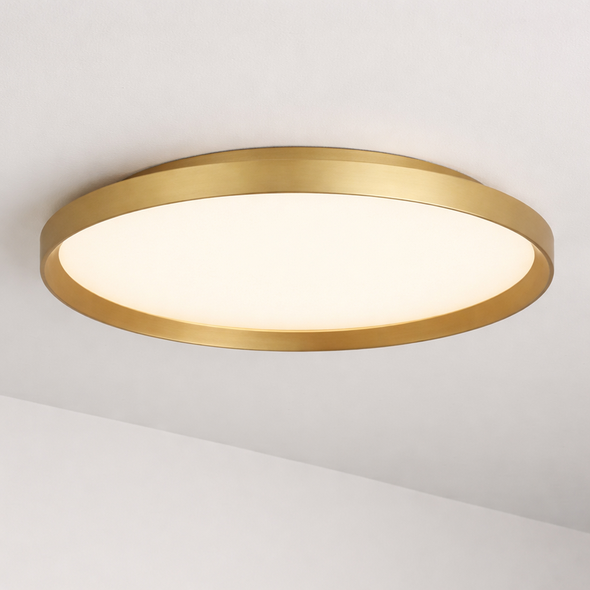 Lyora Strakke plafonnierePrisma goud Ø 45cm - 510647
