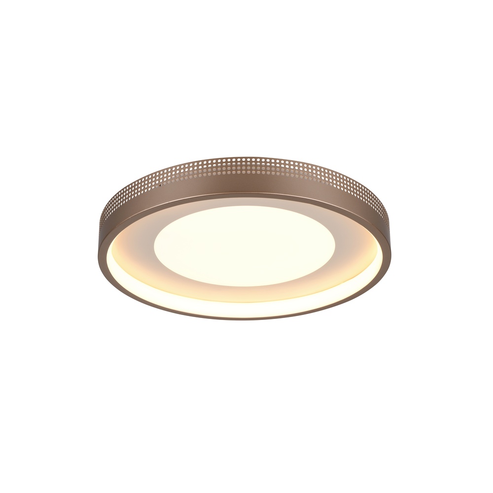 Trio Moderne plafondlamp Solea mokka bruin - 656610165