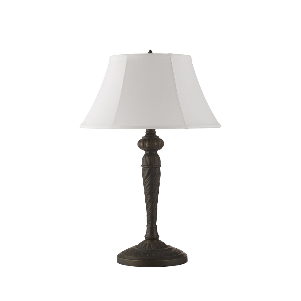 Searchlight Klassieke tafellamp Amy antiek messing 53cm - EU46092WH