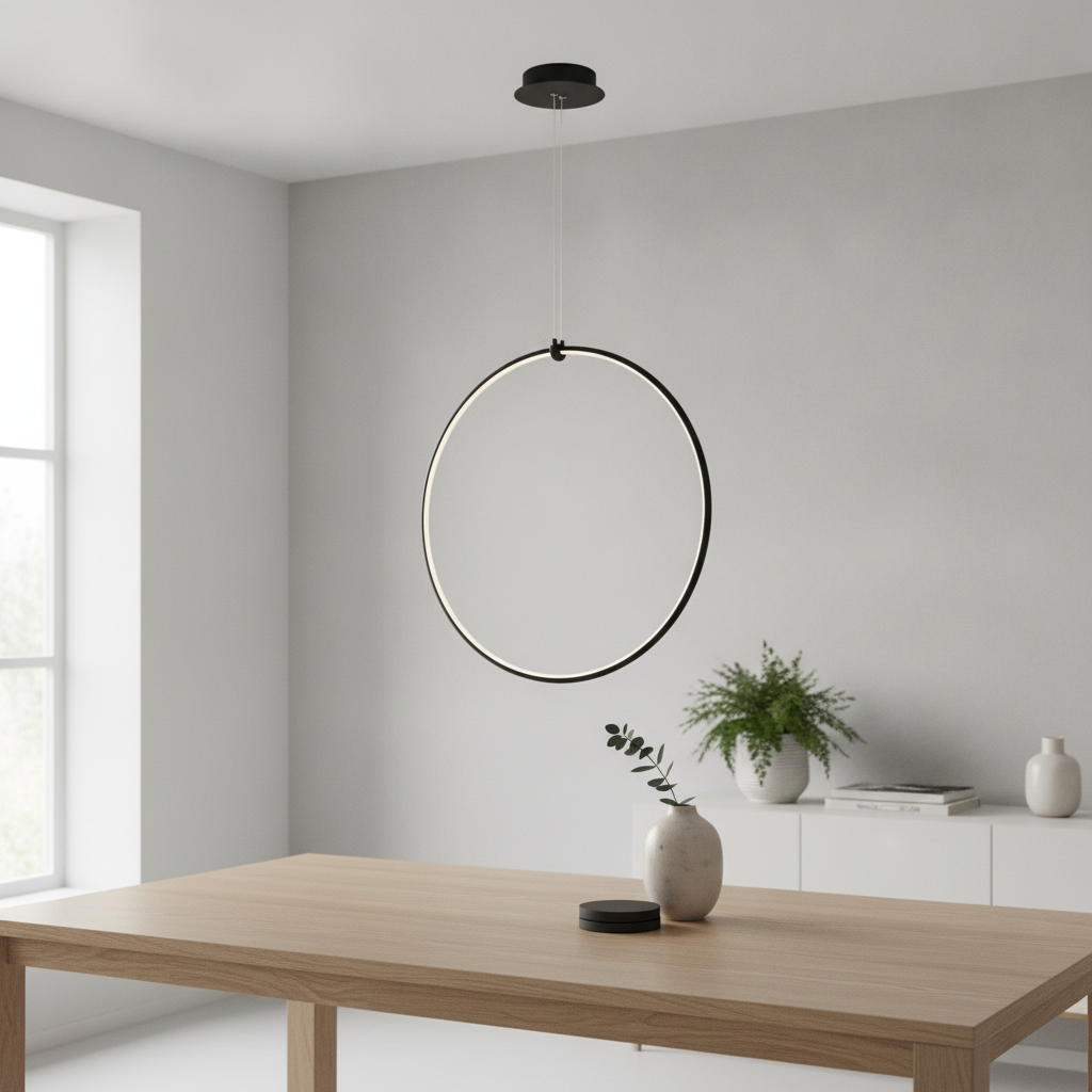 Lyora HanglampRing zwart Ø 68cm - 110265