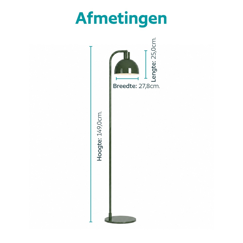 Vloerlamp Cazalilla groen Eglo 9008606405671
