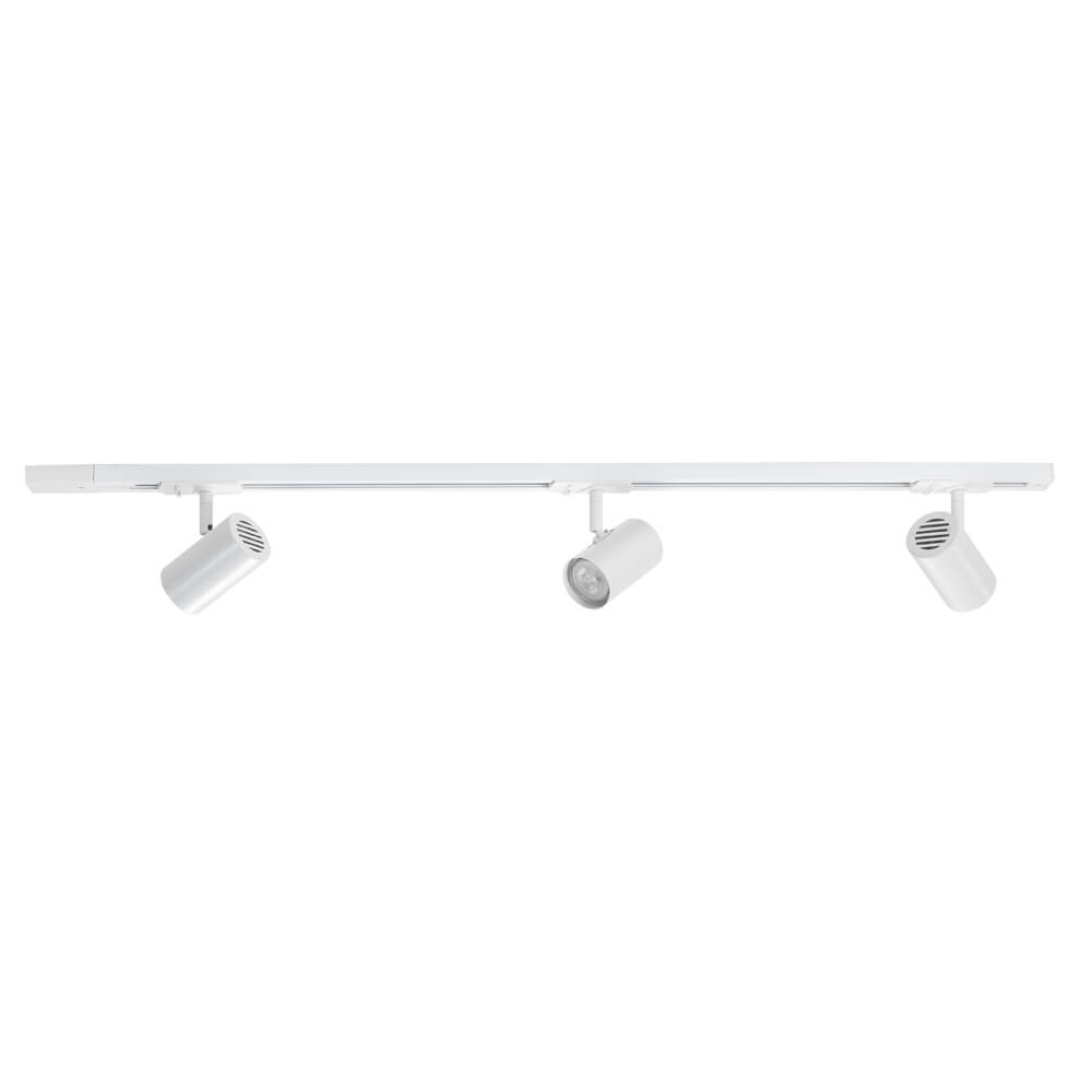 Highlight 1-fase railset 100cm Cilinder wit met 3 spots - S7010.00