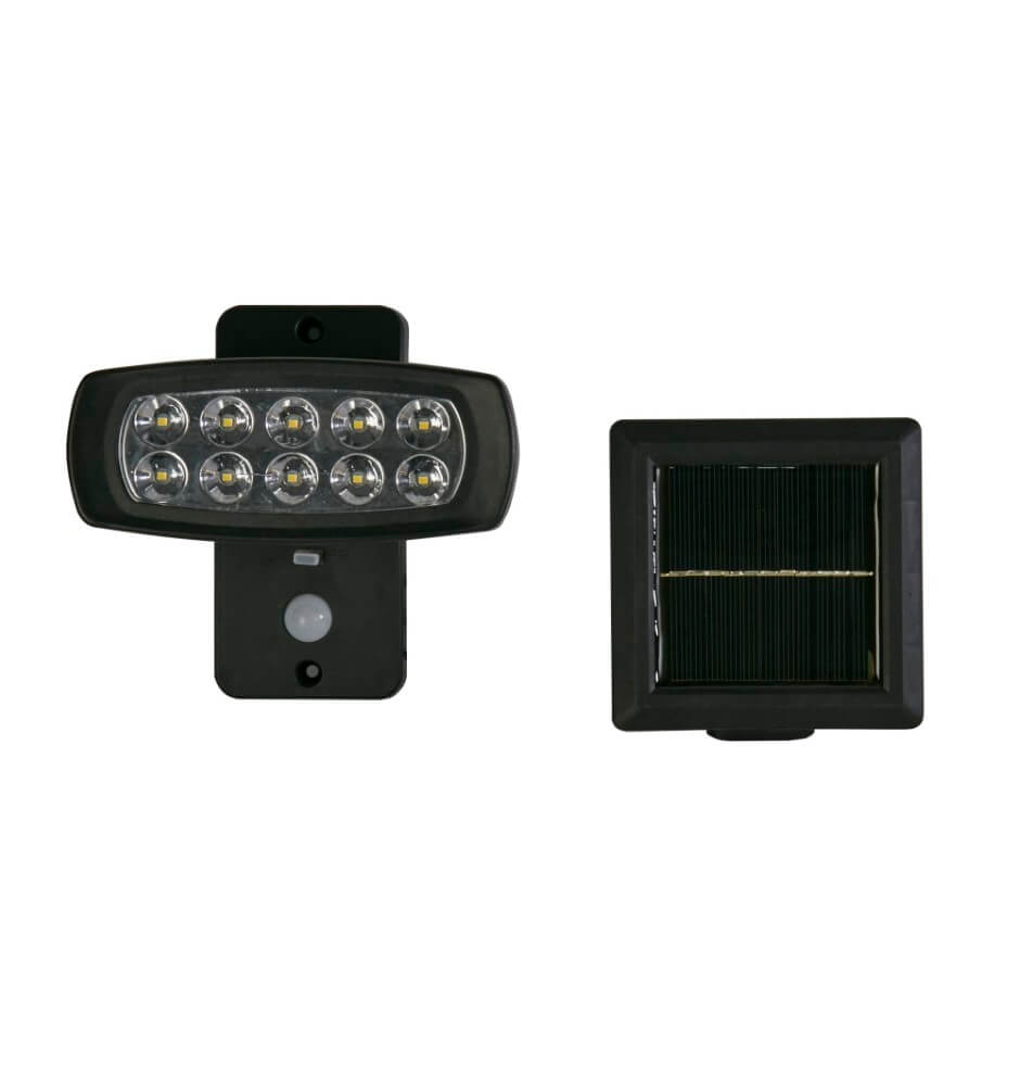 Searchlight Wandlamp Solar met los zonnepaneeltje - 67423BK-PIR
