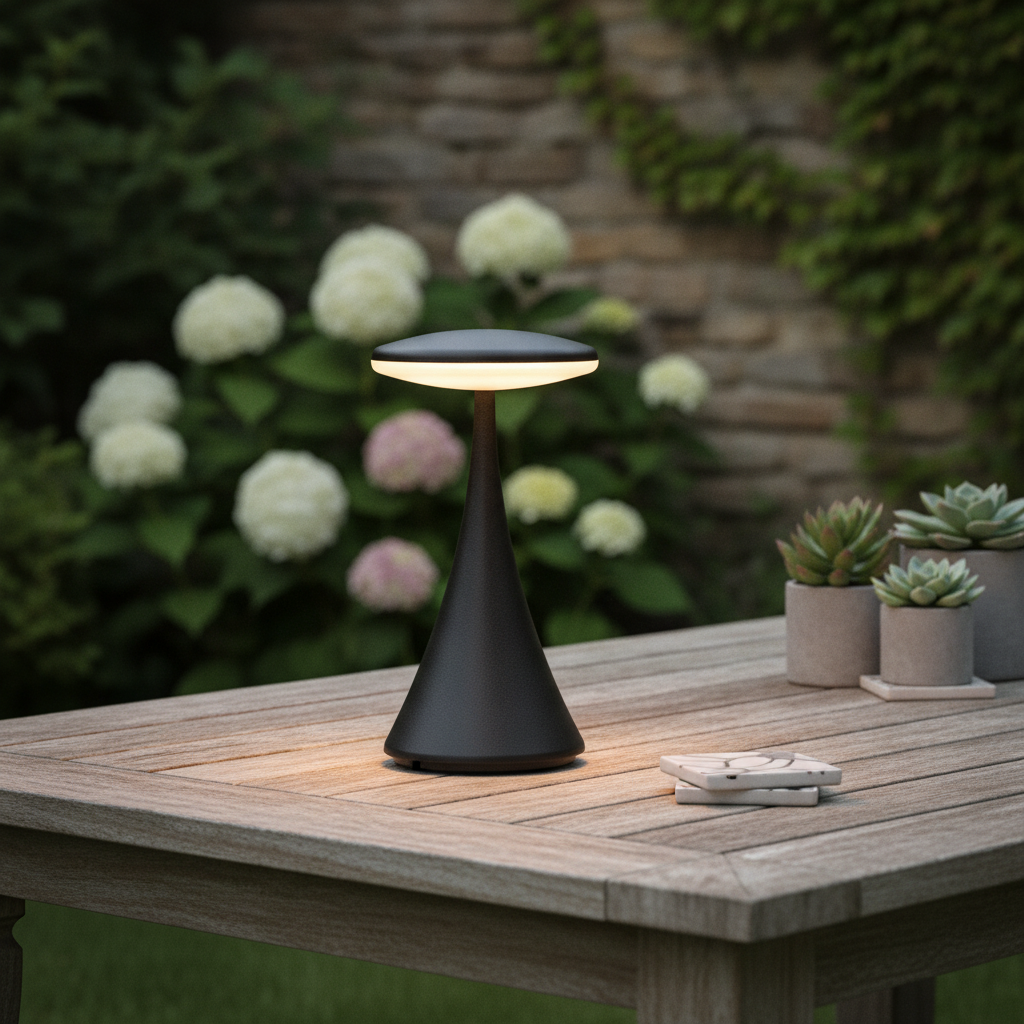 Lyora TafellampElbo zwart oplaadbaar met USB - 9030133