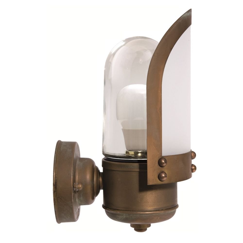 Franssen Muur stallampMaritime landelijk 14cm koperbruin - 231820