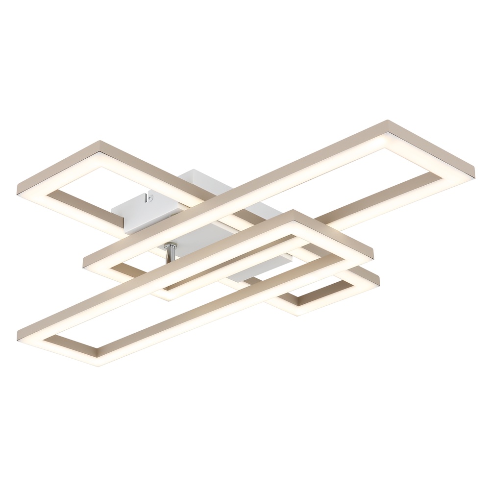 Globo Moderne plafondlamp Wilton zand bruin 40cm - 67381-24