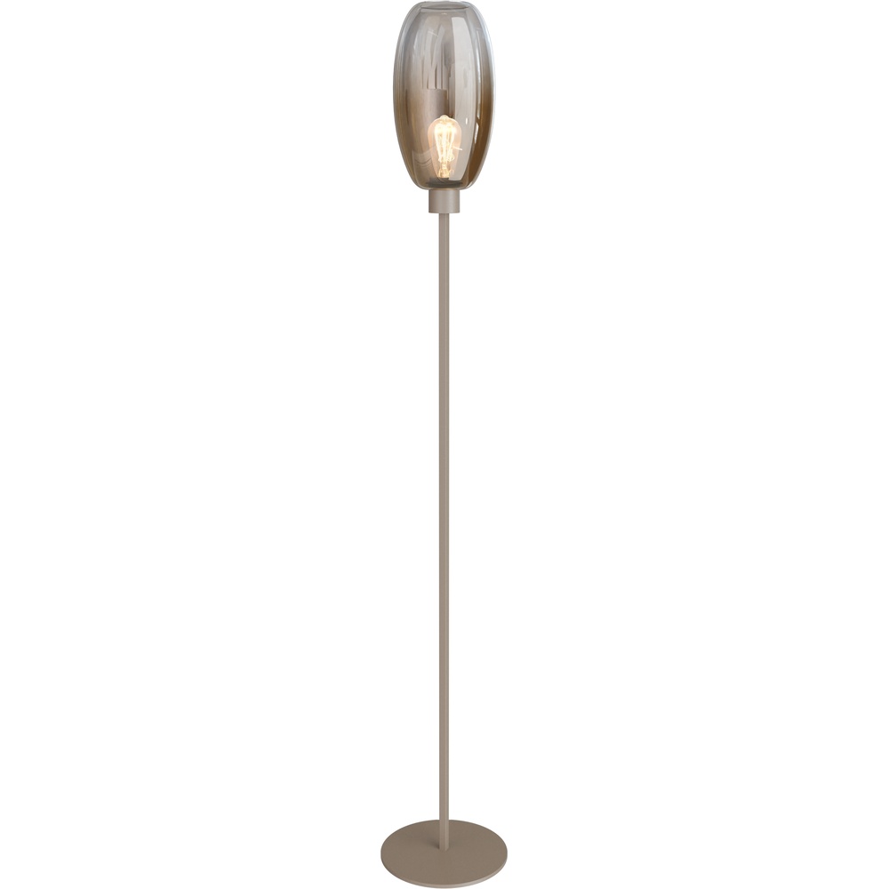 Masterlight Glazen vloerlamp Olive 1x E27 - zand - 1430-36-130-02-18