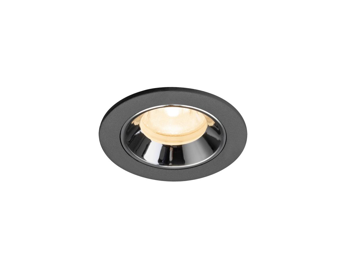 SLV InbouwspotNuminos XS zwart/chroom 2700K - 40gr - 1009276