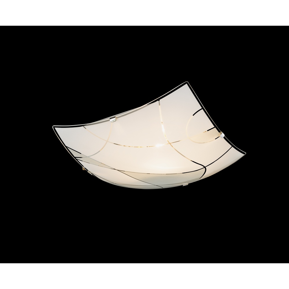 Globo Plafonniere Paranja wit 25x25cm - 40403-1