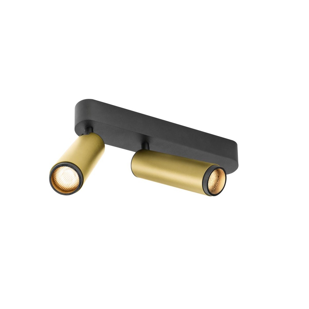 SLV OpbouwspotGrip! M 2-lichts goud 2700K - 1009082