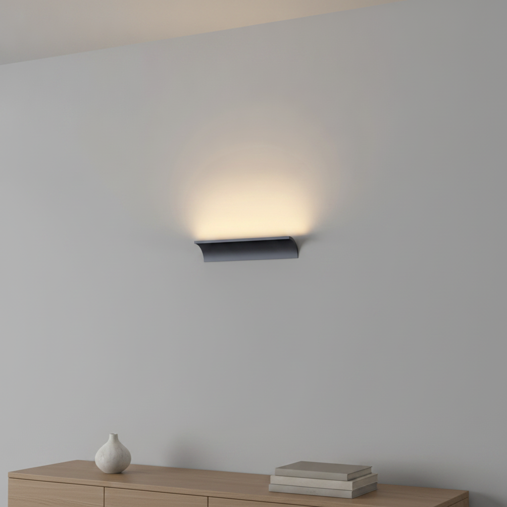 Artdelight Indirecte wandlampMalibu Up - zwart - WL MALIBU-1L ZW
