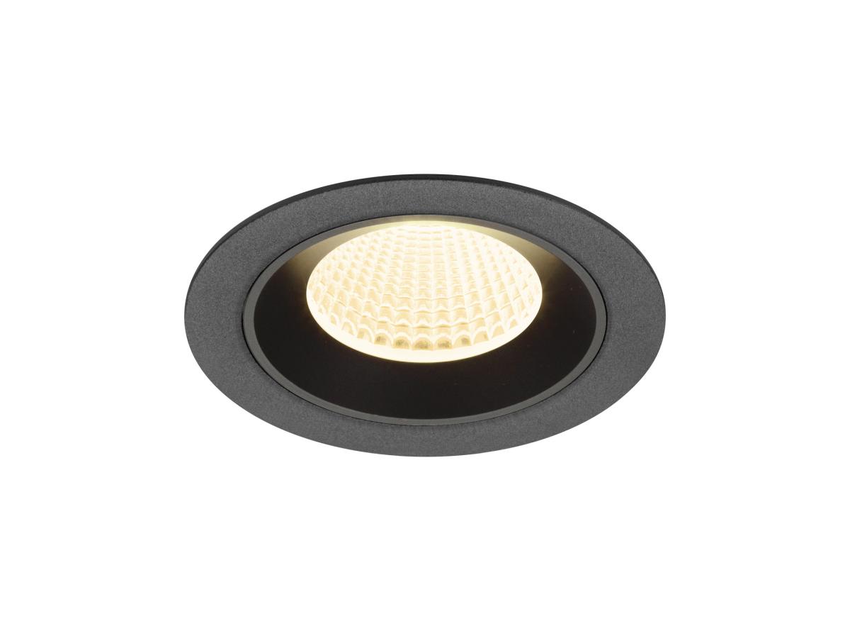 SLV InbouwspotNuminos M zwart 3000K - 40gr - 1009616