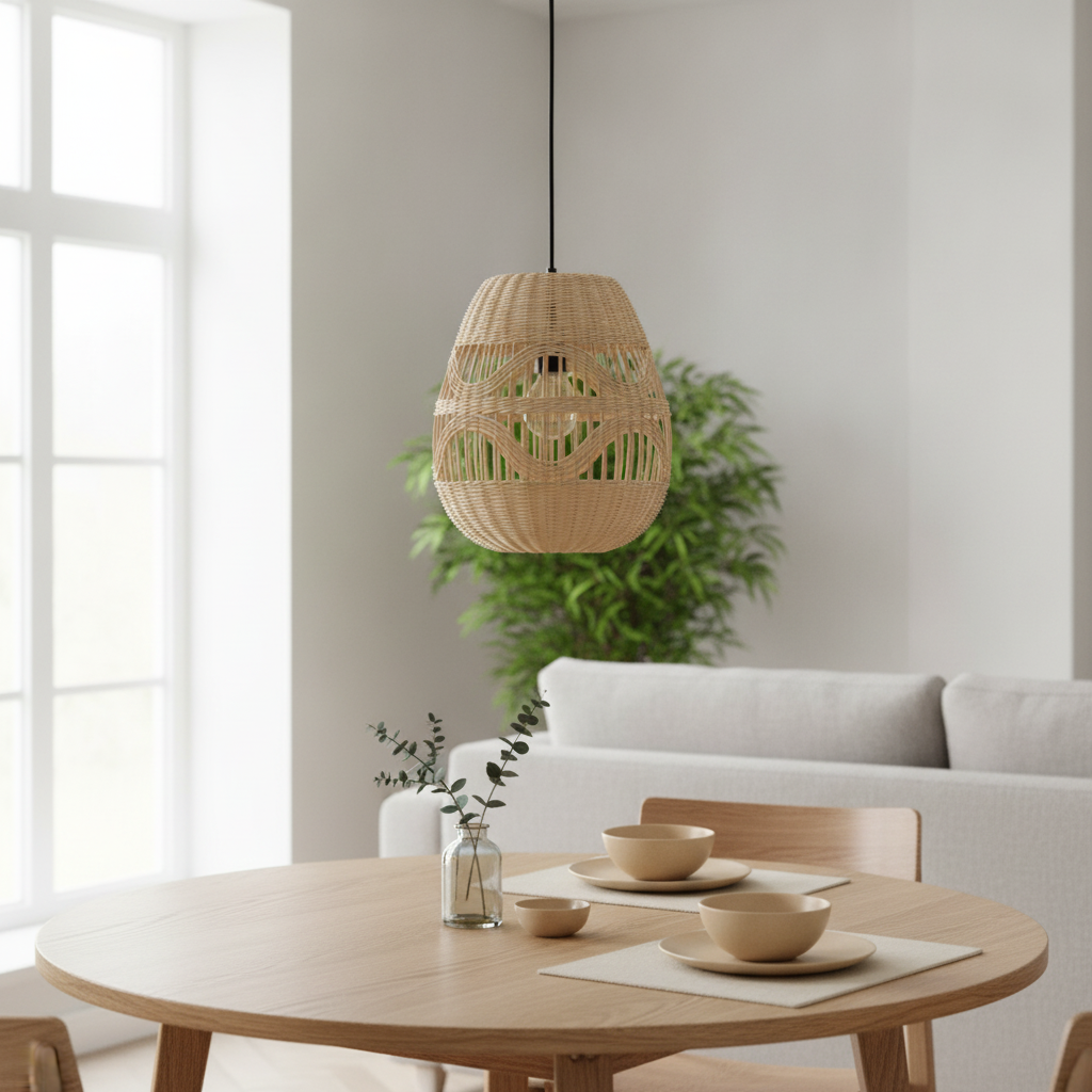 Lyora Rotan hanglampMarlo Ø 30cm - 110758
