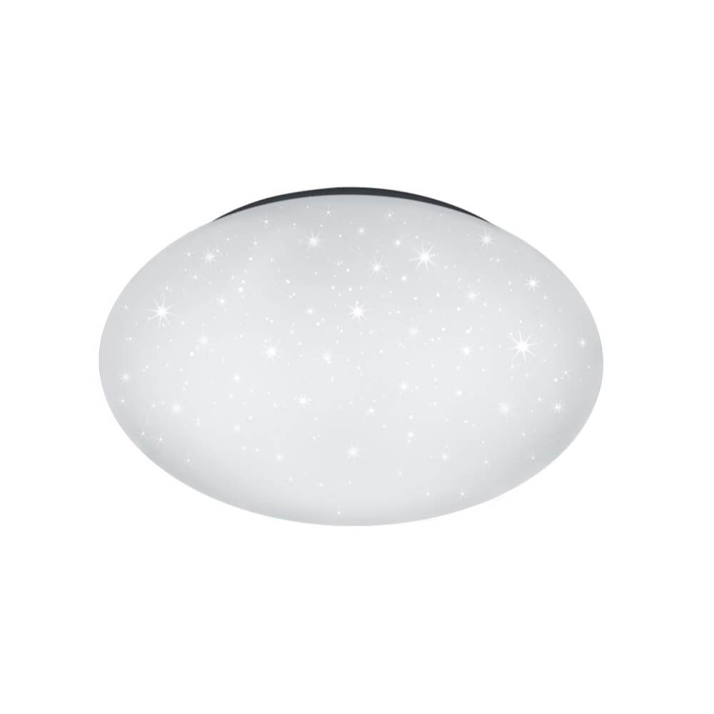 Trio PlafonnièrePaolo 37cm wit met stereffect - 686014000