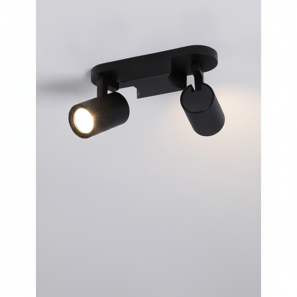 Lyora PlafondspotEsto 2-lichts zwart - 109552