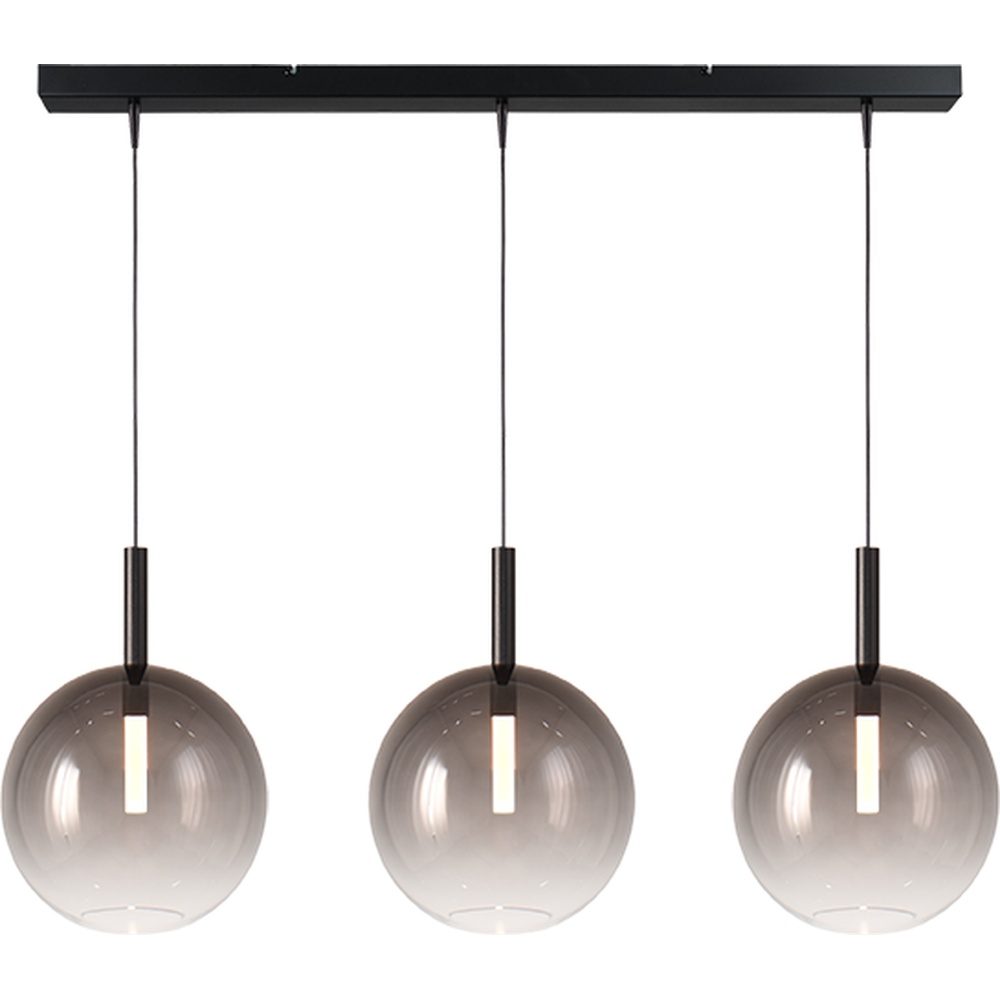 Masterlight 3L hanglamp Ø 24cm Lido Ball met smoke-fading glas - 2861-05-05-100-3-2