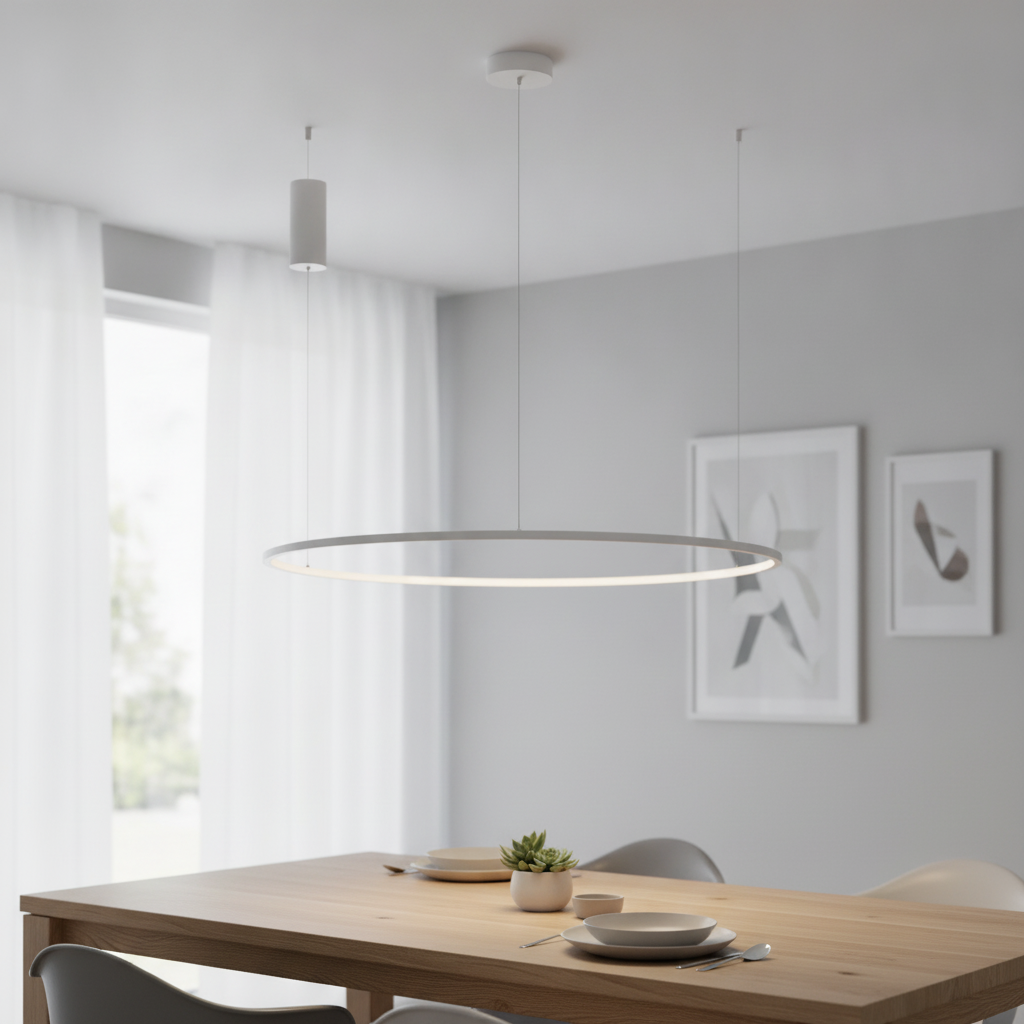 Lyora Ronde hanglampTarquin wit Ø 100cm - 110277
