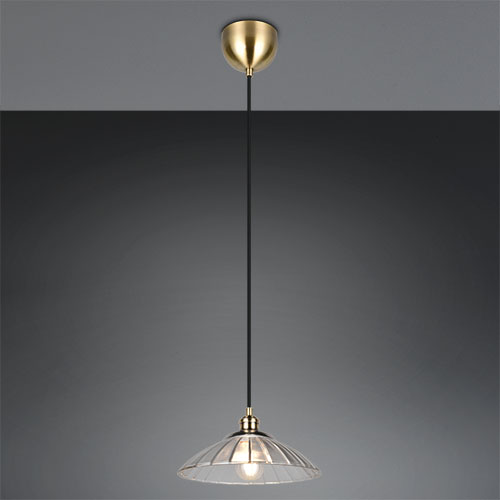 Trio Klassieke hanglamp Eluna oud messing - R36521004