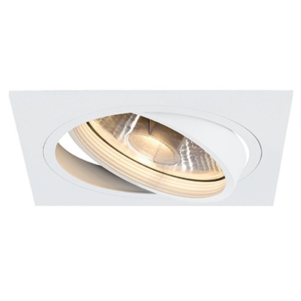 SLV Inbouwspot New Tria ES111 1 Square 16,5cm wit - 113541