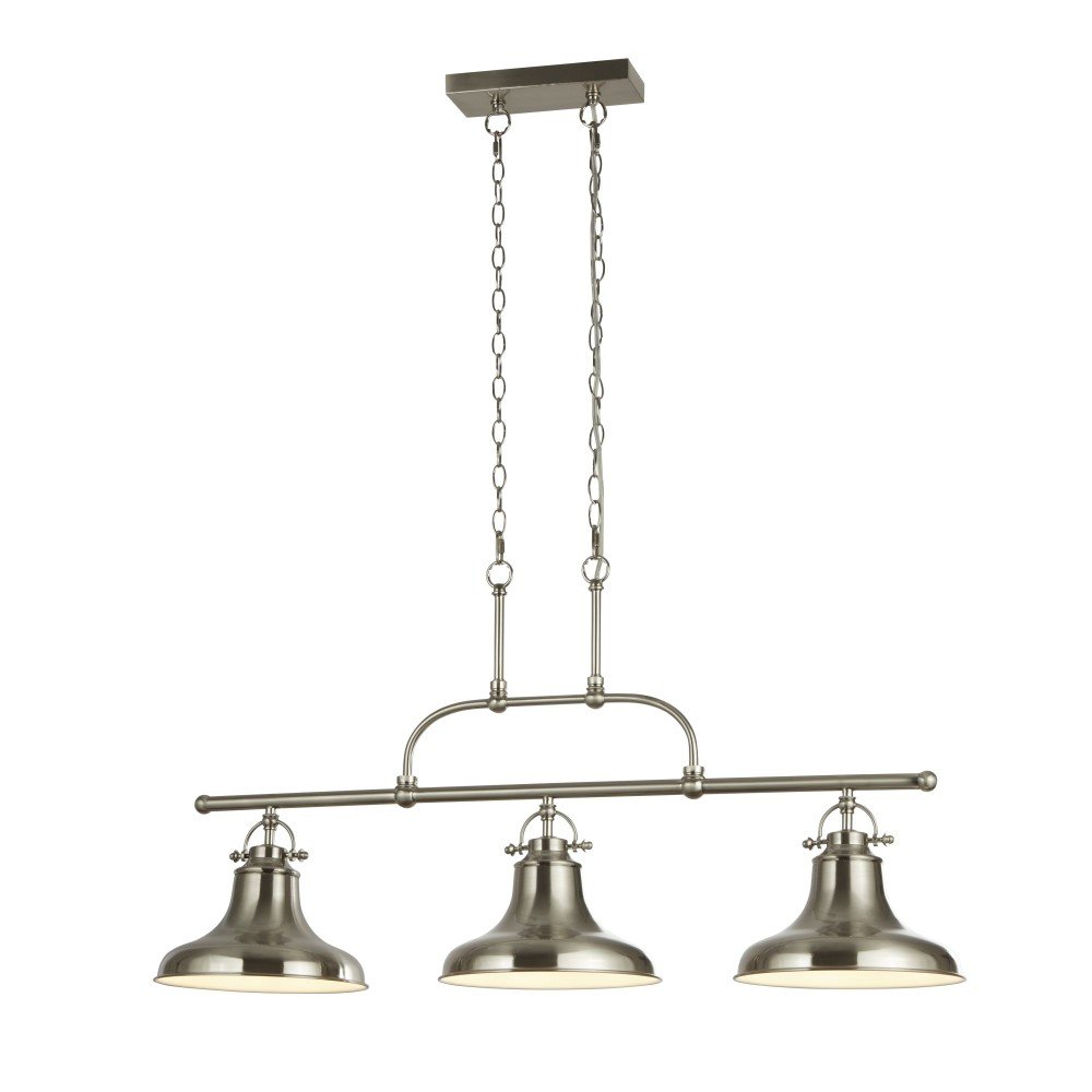 Searchlight Eetkamer hanglampDallas mat zilver - 3193-3SS