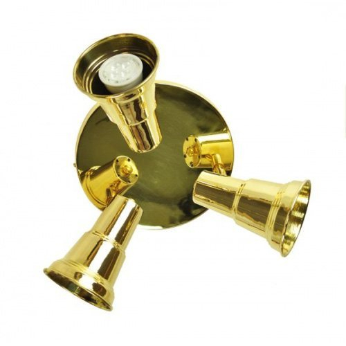 Limehouse Landelijke plafondlamp Spot Disk 3-lichts - antiek koper (ANT) - 815C3