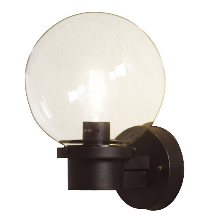 KonstSmide Bollamp Nemi met schemersensor zwart - 7322-750